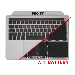 Top Case Assembly (With Battery And Keyboard) Compatible For MacBook Pro 13" (A2159 / Mid 2019) (US English) (Used OEM Pull: Grade A) (Space Gray)
