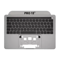 Top Case With Keyboard & Trackpad Compatible For MacBook Pro 13" W/ Touch Bar (A1706 / Late 2016 / Mid 2017) (UK English) (Used OEM Pull: Grade A) (Space Gray)