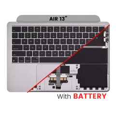 Top Case Assembly With Battery And Keyboard Compatible For MacBook Air 13" (A2681 / Mid 2022) (Space Gray) (US Keyboard)
