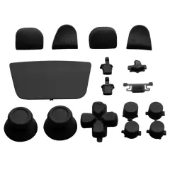 Controller Button Sets Compatible For PlayStation 5 (16 Piece Set) (Midnight Black)