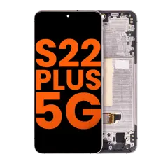 OLED Assembly With Frame Compatible For Samsung Galaxy S22 Plus 5G (Blemish: Grade A) (Pink Gold)