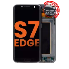 OLED Assembly With Frame Compatible For Samsung Galaxy S7 Edge (Blemish: Grade A) (All US Models / G935A) (Black Onyx)