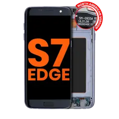 OLED Assembly With Frame Compatible For Samsung Galaxy S7 Edge G935A (North American Version) (Blemish: Grade B) (Black Onyx)