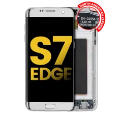 OLED Assembly With Frame For Samsung Galaxy S7 Edge G935A (North American Version) (Refurbished)  (Silver)