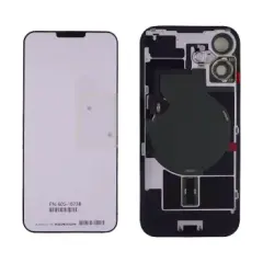 Back Glass With Steel Plate With Wireless NFC Charging MagSafe Magnet & Flashlight Flex Compatible For iPhone 16 (UK / EU Version) (Genuine OEM) (Teal)