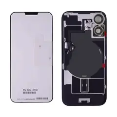 Back Glass With Steel Plate With Wireless NFC Charging MagSafe Magnet & Flashlight Flex Compatible For iPhone 16 (UK / EU Version) (Genuine OEM) (Ultramarine)