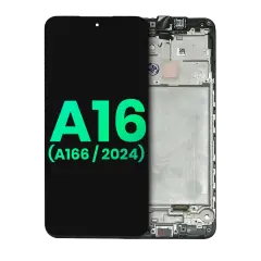 OLED Assembly With Frame Compatible For Samsung Galaxy A16 5G (A166 / 2024) (Genuine OEM) (Blue Black)