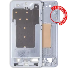 Mid-Frame Housing Compatible For Samsung Galaxy S25 Plus 5G (US & International Version) (Icy Blue)