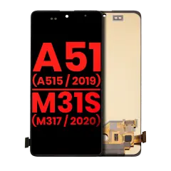 OLED Assembly Without Frame Compatible For Samsung Galaxy A51 4G (A515 / 2019) / M31S (M317 / 2020) (6.33") (Aftermarket Plus) (All Colors)