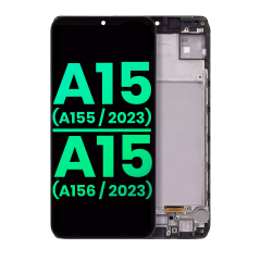 OLED Assembly With Frame Compatible For Samsung Galaxy A15 4G (A155 / 2023) / A15 5G (A156 / 2023) (US & International) (Genuine OEM) (All Colors)