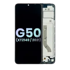 LCD Assembly With Frame Compatible For Motorola Moto G50 5G (XT2149 / 2021) (Genuine OEM) (All Colors)