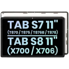 LCD Assembly Without Frame Compatible For Samsung Galaxy Tab S7 11" (2020) (T870 / T875 / T876B / T878)  /  Tab S8 11" (2022) (X700 / X706) (Wi-Fi & Cellular) (Service Pack) (All Colors)