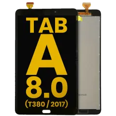 LCD Assembly Without Frame Compatible For Samsung Galaxy Tab A 8.0" (2017) (T380) (Refurbished) (Black)