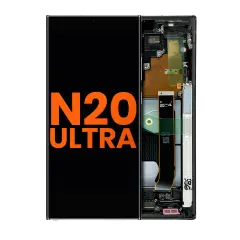 OLED Assembly With Frame Compatible For Samsung Galaxy Note 20 Ultra 5G (Blemish: Grade A) (Mystic Black)