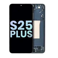 OLED Assembly With Frame Compatible For Samsung Galaxy S25 Plus 5G (US & International Version) (Service Pack) (Blue Black)