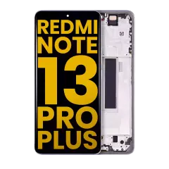 OLED Assembly With Frame Compatible For Xiaomi Redmi Note 13 Pro Plus (Refurbished) (Purple)