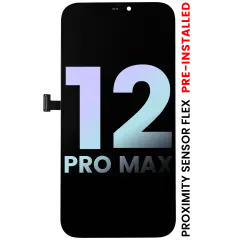 OLED Assembly With Proximity Sensor Flex Pre-Installed Compatible For iPhone 12 Pro Max (Service Pack)