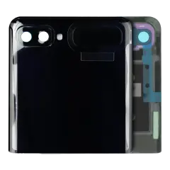 Outer OLED Assembly With Frame Compatible For Samsung Galaxy Z Flip 4G (F700) / Z Flip 5G (F707) (Service Pack) (Mirror Black)