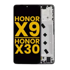 LCD Assembly With Frame Compatible For Honor X9 / Honor X30 / Honor X9 5G (Refurbished) (Midnight Black)