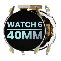 LCD Assembly Compatible For Samsung  Galaxy Watch  6 (40mm) (LTE Version) (Service Pack) (Silver)