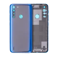 Back cover Glass Compatible For Motorola One Fusion (XT2073 / 2020) (Deep Sapphire Blue)