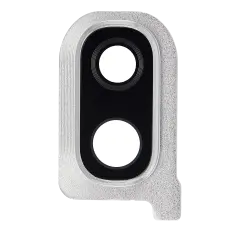 Back Camera Glass Lens and Cover Bezel Compatible For Samsung Galaxy A40 (A405 / 2019) (White)