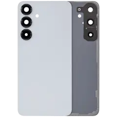 Back Cover Glass With Camera Lens Compatible For Samsung Galaxy S25 Plus 5G (No Logo) (Aftermarket Plus) (Icy Blue)