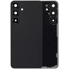 Back Cover Glass With Camera Lens Compatible For Samsung Galaxy S25 Plus 5G (No Logo) (Aftermarket Plus) (Blue Black)