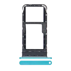 Dual Sim Card Tray Compatible For Motorola Moto E7 (XT2095 / 2020) (Aqua Blue)