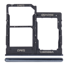 Dual Sim Card Tray Compatible For Samsung Galaxy A40 (A405 / 2019) (Black)