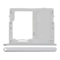 Single Sim Card Tray Compatible For Samsung Galaxy Tab A 10.1"  (T515 / T517) (2019) (Silver)