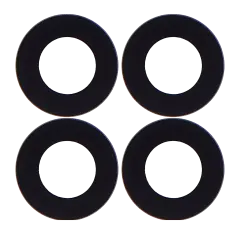 Back Camera Lens (Glass Only) With Adhesive Compatible For Motorola One 5G (XT2075-1 / 2020) (4 Piece Set) (10 Pack)