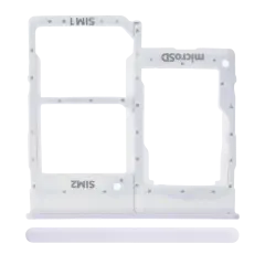 Dual Sim Card Tray Compatible For Samsung Galaxy A20E (A202 / 2019) (White)
