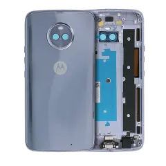 Back Housing Compatible For Motorola Moto X4 (XT1900 / 2017) (Genuine OEM) (Blue)