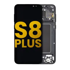 OLED Assembly With Frame Compatible For Samsung Galaxy S8 Plus (Refurbished) (Midnight Black)