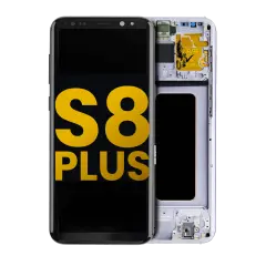 OLED Assembly With Frame Compatible For Samsung Galaxy S8 Plus (Refurbished) (Orchid Gray)