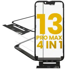4 in 1 Short  Flex (Digitizer Touch With Glass + OCA + Frame Pre-installed) Compatible For iPhone 13 Pro Max (OCA Master)