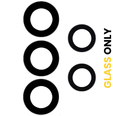 Back Camera Lens (Glass Only) With Adhesive Compatible For Samsung Galaxy A73 5G (A736 / 2022) (5 Piece Set)