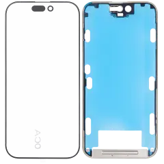 3 in 1  (Glass With OCA Pre-Installed + Frame) Compatible For iPhone 16 Pro (OCA Master)