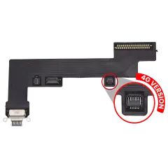 Charging Port Flex Cable Compatible For iPad Air 5 (Cellular) (Aftermarket Plus) (Purple)