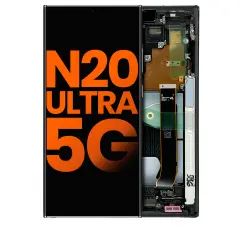 OLED Assembly With Frame Compatible For Samsung Galaxy Note 20 Ultra 5G (Blemish: Grade D) (Mystic Black)