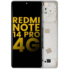 OLED Assembly With Frame Compatible For Xiaomi Redmi Note 14 Pro 4G (Refurbished) (Ocean Blue)