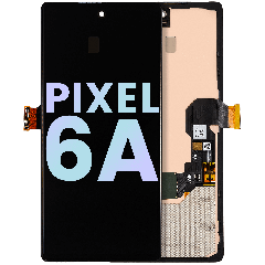 OLED Assembly With Frame (With Fingerprint Sensor) Compatible For Google Pixel 6A (Genuine OEM) (All Colors)
