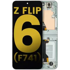 Inner OLED Assembly With Frame Compatible For Samsung Galaxy Z Flip 6 (F741) (US & International) (Refurbished) (Mint)