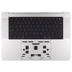 Top Case Assembly With Battery And Keyboard Compatible For MacBook Pro 16" (A2485 / Late 2021) (Genuine OEM) (US Keyboard) (Silver) 