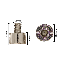 Superscrew For iPhone 12 Pro Max (30 Pack) (M1.2×1.58×2.6×1.30) (Service Pack)