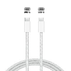 240W USB-C To USB-C Cable (6ft.) (Braided) For MacBook / iMac / Mac (OEM Grade A) (Bulk Packaging)