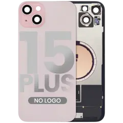 Back Glass w/ MagSafe Magnet For iPhone 15 Plus (Aftermarket) (Pink) (No Logo)