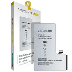 Replacement Battery For iPhone 16 Pro (AmpSentrix Pro)
