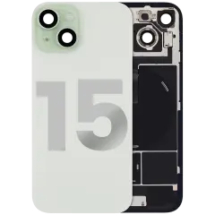 Back Glass w/ MagSafe Magnet & NFC & Flashlight Flex For iPhone 15 (Used OEM Pull: Grade B) (Green)